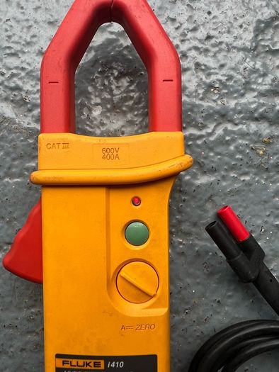 Fluke multimeter, amp clamp and temp probe