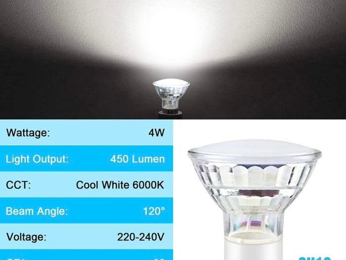 LED Ceiling Light Rotatable, 2 Way Round Plate LED Ceiling Spot Lights, 110mm (Including 2x4W GU10 LED Light Bulbs, 450LM, Cool White) LED Ceiling Lamp for Kitchen, Living Room DIFFERENT OPTIONS AVAILABLE, SEE PHOTOS (FREE POSTAGE)