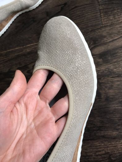 Babila summer leather wedges, size 5 as new