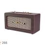 VINTAGE MADISON Battery Powered Vintage Speaker with USB, Bluetooth and AUX-IN Wooden Finish Image 2