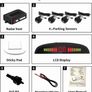 Car Auto Vehicle Reverse Backup System with 4 Parking Sensors Distance Detection Radar + LED Distance Display + Sound Warning - Black (FREE POSTAGE) Image 5