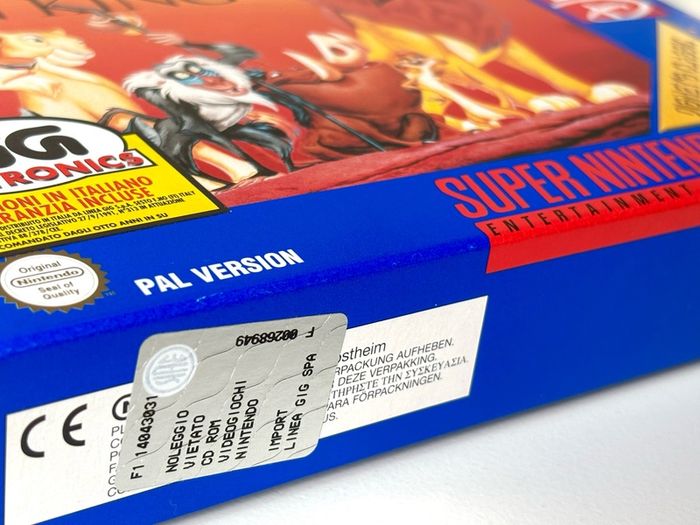 Disney's The Lion King for Nintendo SNES - Boxed and Brand New