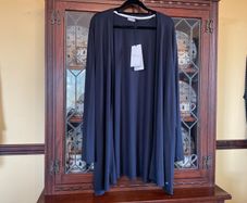 Samoon. Further Reduced New Navy Cardigan . Length Is 33 Inches