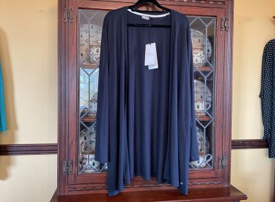Samoon. Further Reduced New Navy Cardigan . Length Is 33 Inches