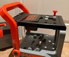 Black & decker toy tool box amd table/cart