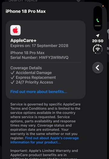 I phone 18pro max