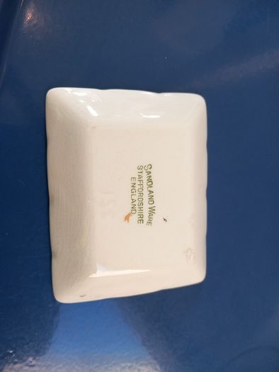 Vintage decorative plate Historic Ship dishes trinket trays Ashtray  Nile Boat  2000 B C in Egypt By Sandland Ware Staffordshire ceramic fine bone China