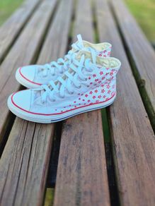 Converse Red Star High Top Trainers, Size UK5, EU38, AV