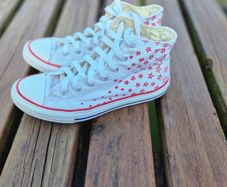 Converse Red Star High Top Trainers, Size UK5, EU38, AV