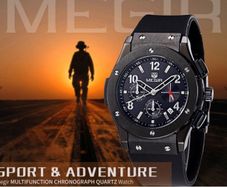 MEGIR Luxury Men Chronograph Military Style Watch