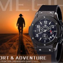 MEGIR Luxury Men Chronograph Military Style Watch
