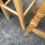 2 solid wood bar stools. Image 4