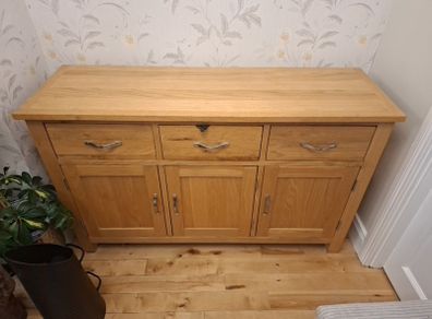 solid oak side board