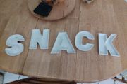Snack Letter Bowls  - Each bowl spells out a letter