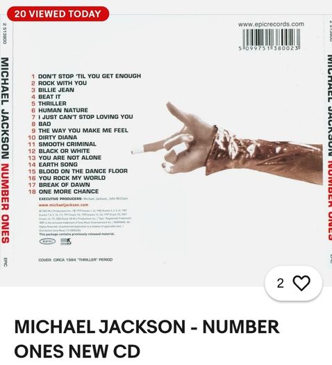 michael Jackson cd for sale