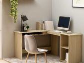 L-Shaped Corner Desk Sonoma Oak 120x140x75 cm Chipboard