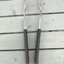 2 BBQ Grill Baskets + BBQ Tongs Image 4