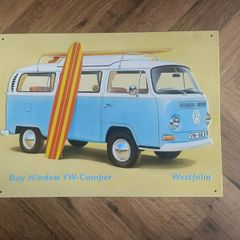 VW Camper metal sign