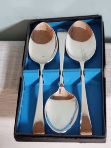 Viners Sheffield EPNS Soup Spoons x 3