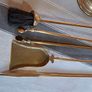 Vintage Brass fireplace set. Madr in France. Image 3