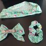 Handmade 3 Items Set: Bandana, Scrunchie and Bow Image 2