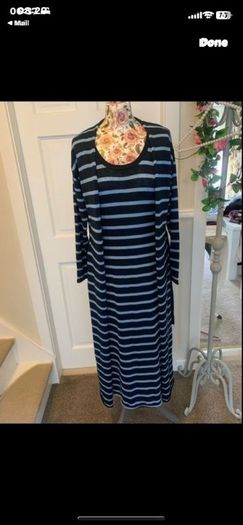 Cardigan & dress co-ord size 12 gallery navy & blue