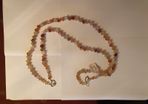 Orange agate necklace