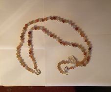 Orange agate necklace