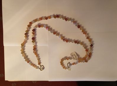 Orange agate necklace