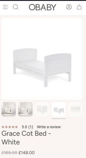 Obaby Grace Cot
