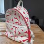 Girl's pretty pink cream backpack new Image 5