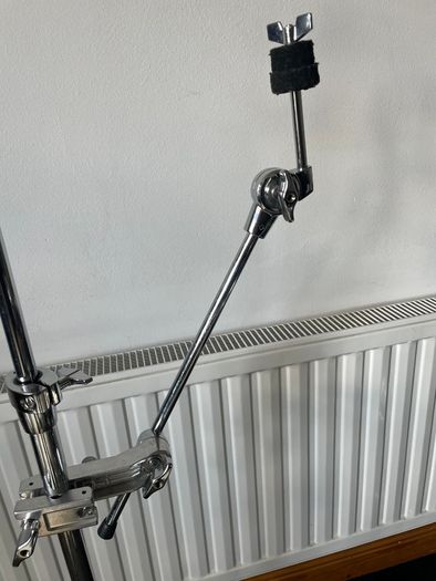 Cymbal boom arm and attachment