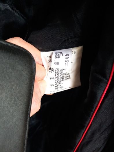 Carla Degen Black Long Coat 14 UK (It46