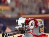 370W Circular Saw Blade Grinder Sharpener 5Inch Wheel Rotary Angle Mill Grinding for Carbide Tipped Saw Wood-Based Panel