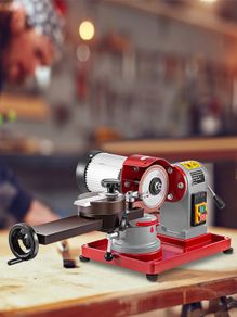 370W Circular Saw Blade Grinder Sharpener 5Inch Wheel Rotary Angle Mill Grinding for Carbide Tipped Saw Wood-Based Panel
