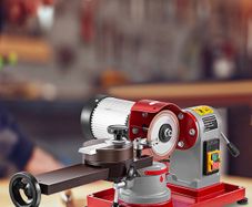 370W Circular Saw Blade Grinder Sharpener 5Inch Wheel Rotary Angle Mill Grinding for Carbide Tipped Saw Wood-Based Panel