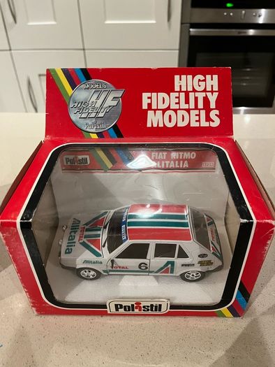 Fiat Rally Alitalia 1/25 Rare Polistil