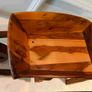 Signed 1987 Handcrafted Irish Yew Wood Miniature Wheelbarrow Image 4