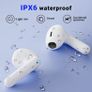 Wireless Earbuds,Bluetooth 5.3 Headphones in Ear with 4 ENC Noise Cancelling Mic-J90White Image 5