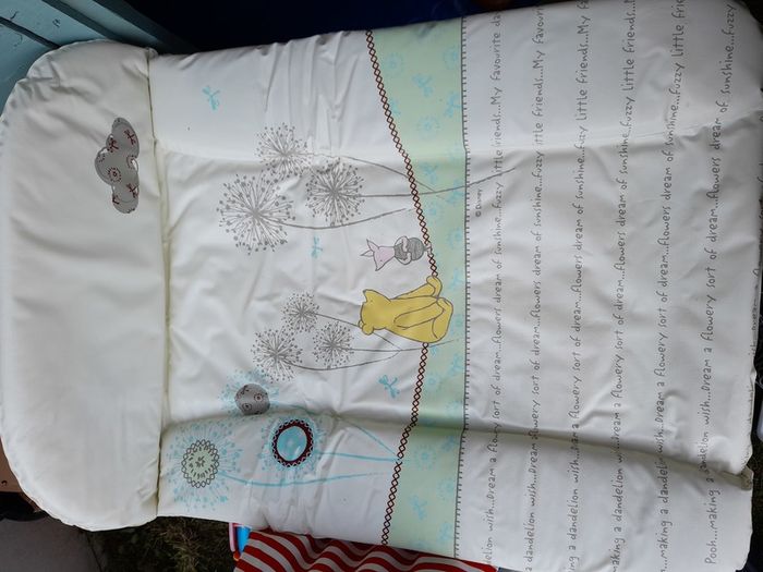 Cot newsheets,  blanket,changing mat