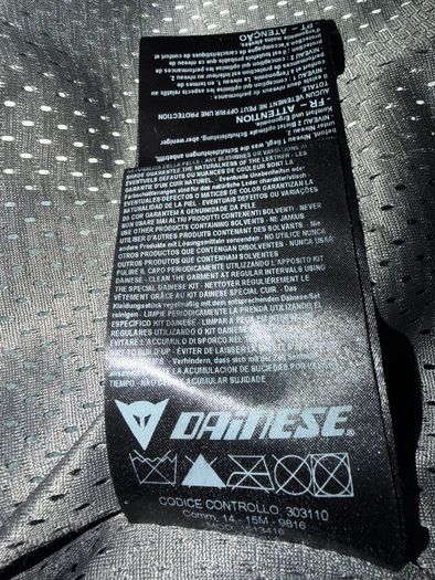 Dainese two piece leather motor bike jacket and trousers