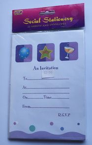 BNIP - A Pack of 20 Party Invitations & Envelopes
