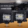 1x 4" Inch 60W 20LED Spot Fog Work Light Flood Spot Combo Off-road Driving Fog Lamp Boat Quad Jeep Truck Tractor Van Image 7