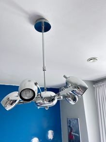 Modern Chrome Lamps Set