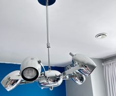 Modern Chrome Lamps Set