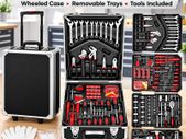XXL 1400 Piece Filled Tool Box Trolley with Wheels and Tools Included