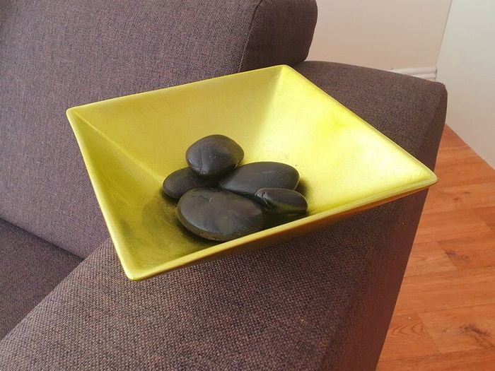 Decorative Square Bowl / Centrepiece - Green