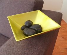 Decorative Square Bowl / Centrepiece - Green