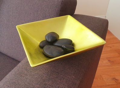 Decorative Square Bowl / Centrepiece - Green
