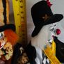 SET OF 2 Vintage clown with ceramic face. Image 4